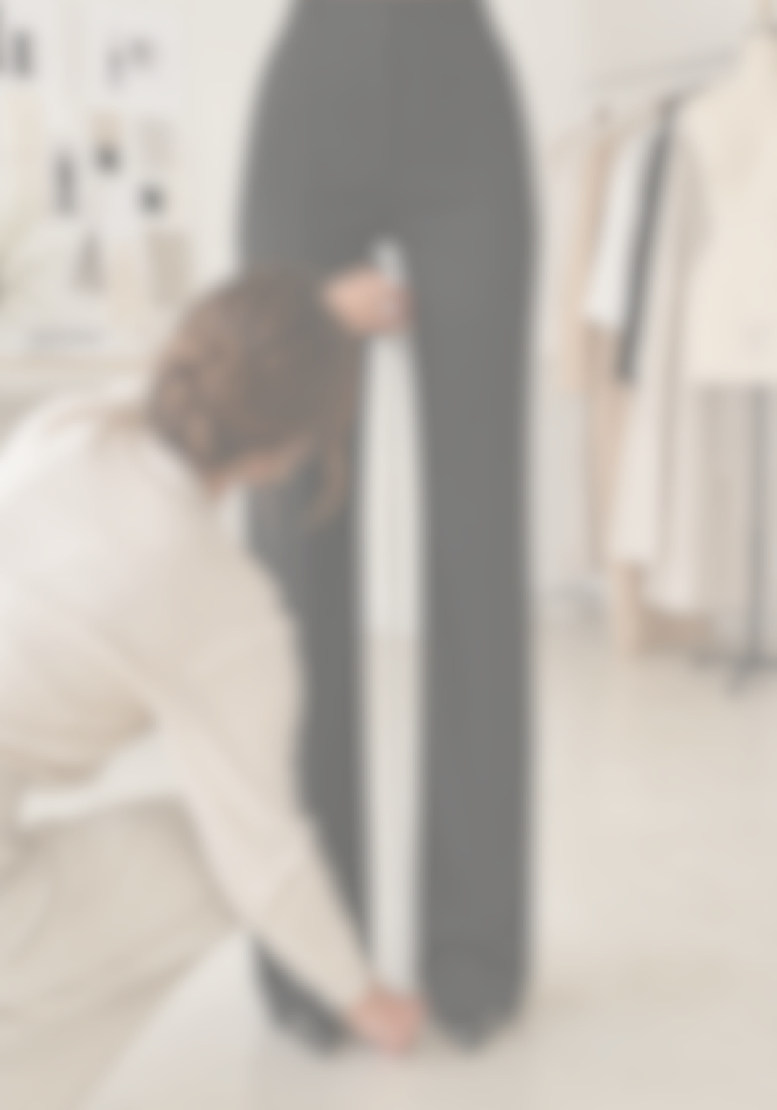 Measuring the proportions of an NYA The Label trouser